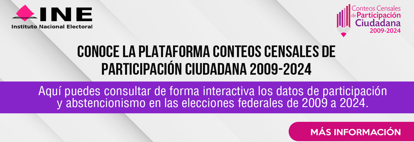 Conteos Censales de Participación Ciudadana 2009-2024
