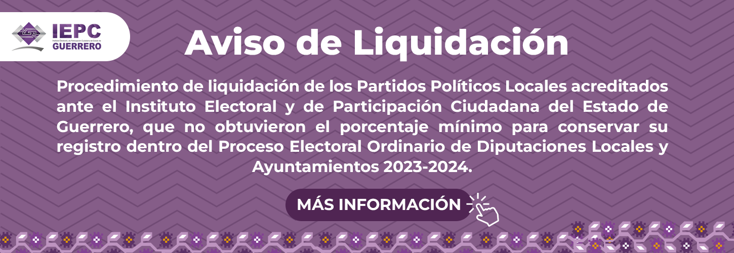 Banner Aviso de Liquidación