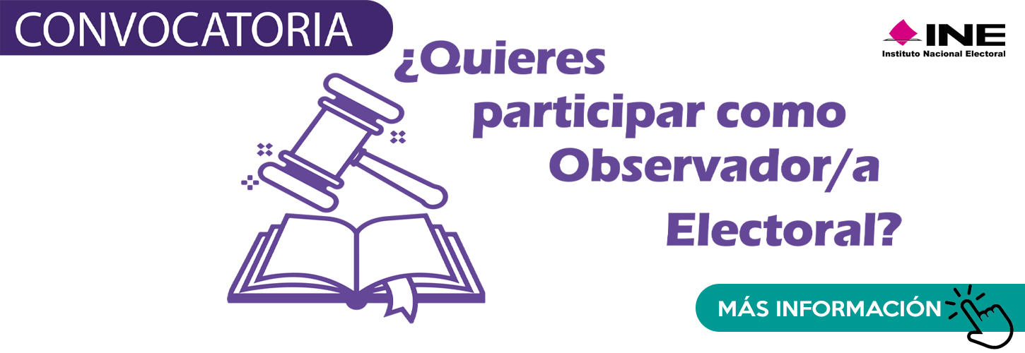 Observadora Electoral Cargos del Poder Judicial de la Federación 2024-2025