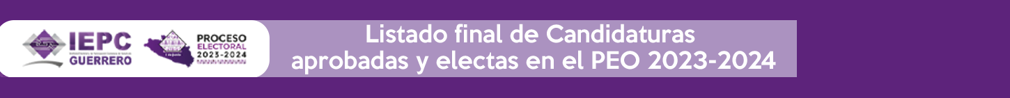 Candidaturas aprobadas en el PEO 2023-2024